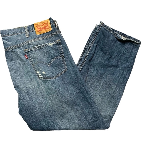 Men’s Levi’s 569 Ripped Jeans Size 42x30 - Picture 1 of 4